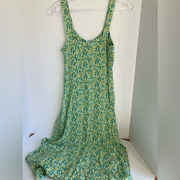 Sonoma Women’s Midi Dress, Size S, Yellow/Green, Lemon Print, NWT. 🍋 - Picture 2 of 5